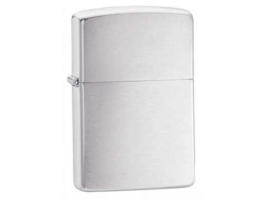 Зажигалка ZIPPO Classic с покрытием Brushed Chrome, серебристый
